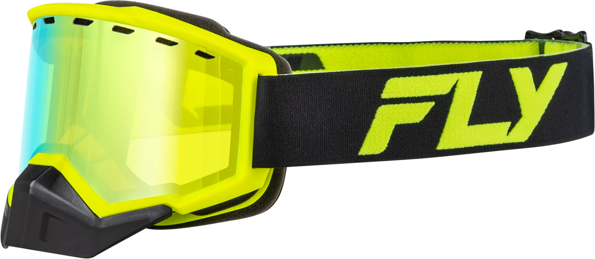 Focus Snow Goggle Black/Hi-Vis W/ Gold Mirror/Yellow Lens