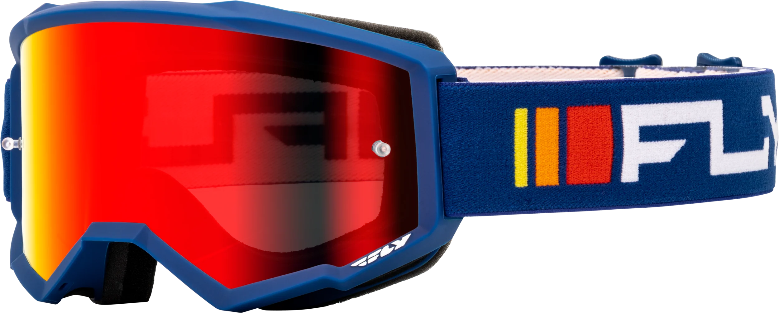 Youth Zone Goggle Navy/White W/ Red Mirror/Smoke Lens