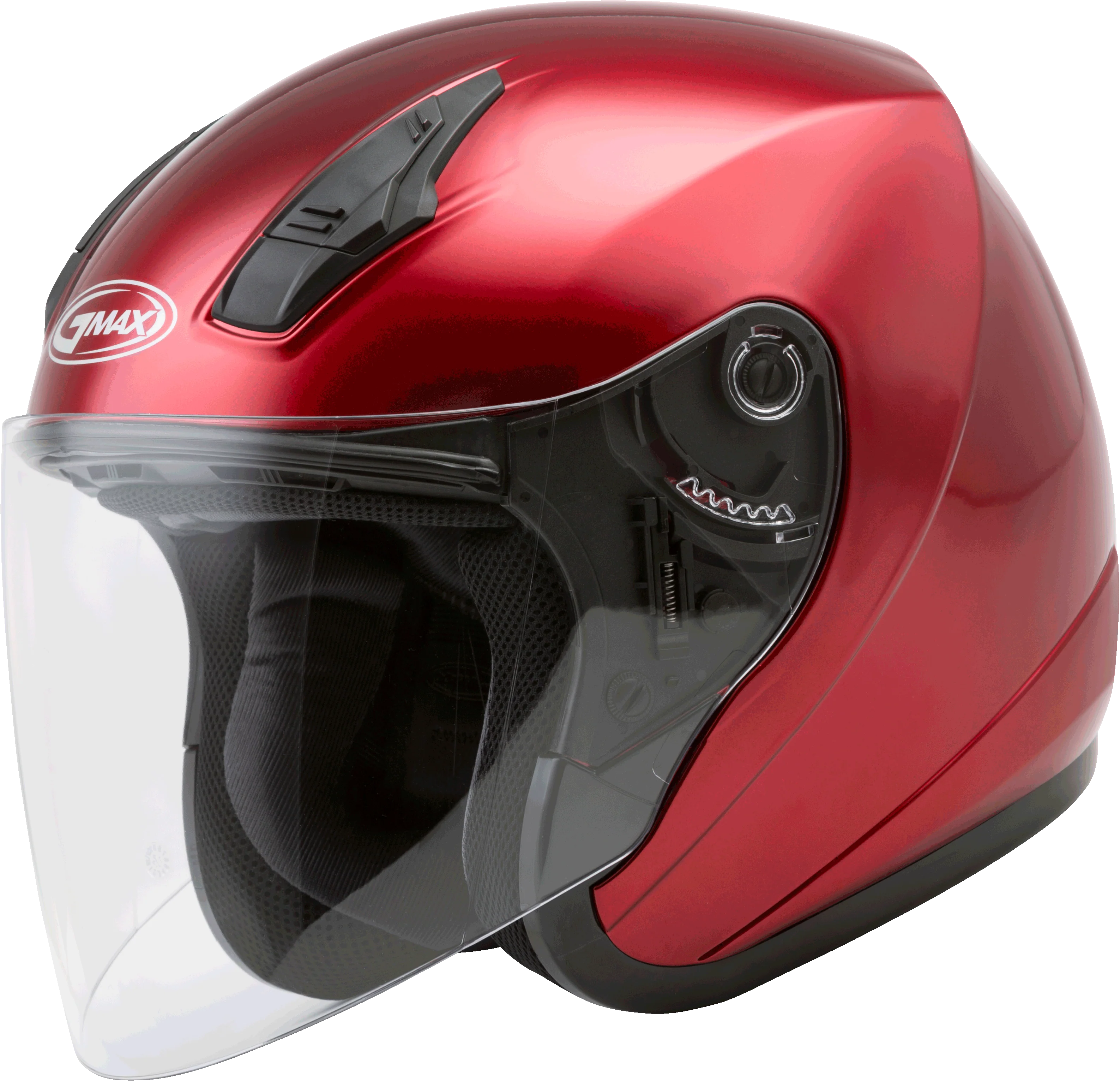 Of-17 Open-Face Helmet Candy Red Xs