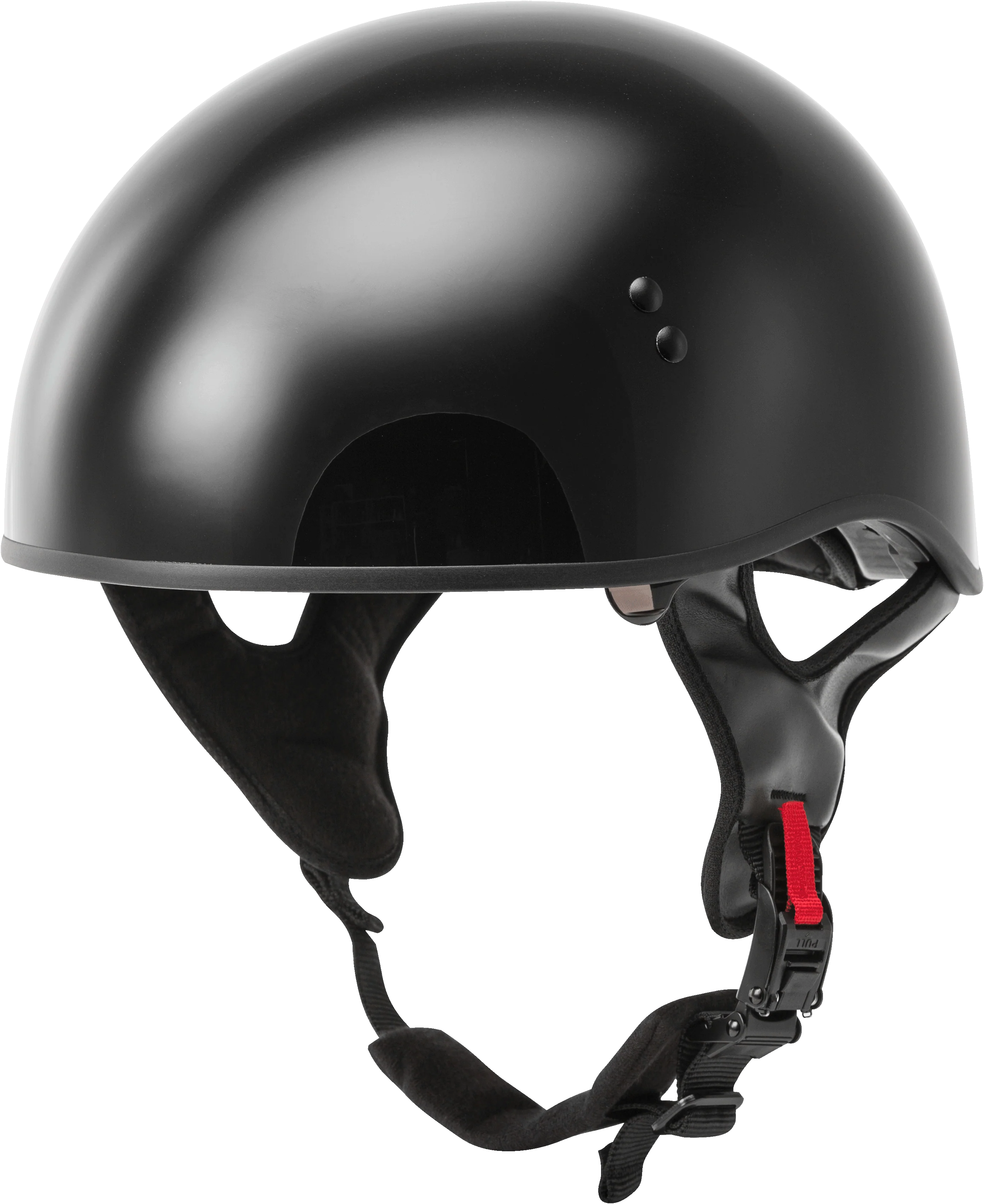 Hh-65 Half Helmet Naked Black Lg