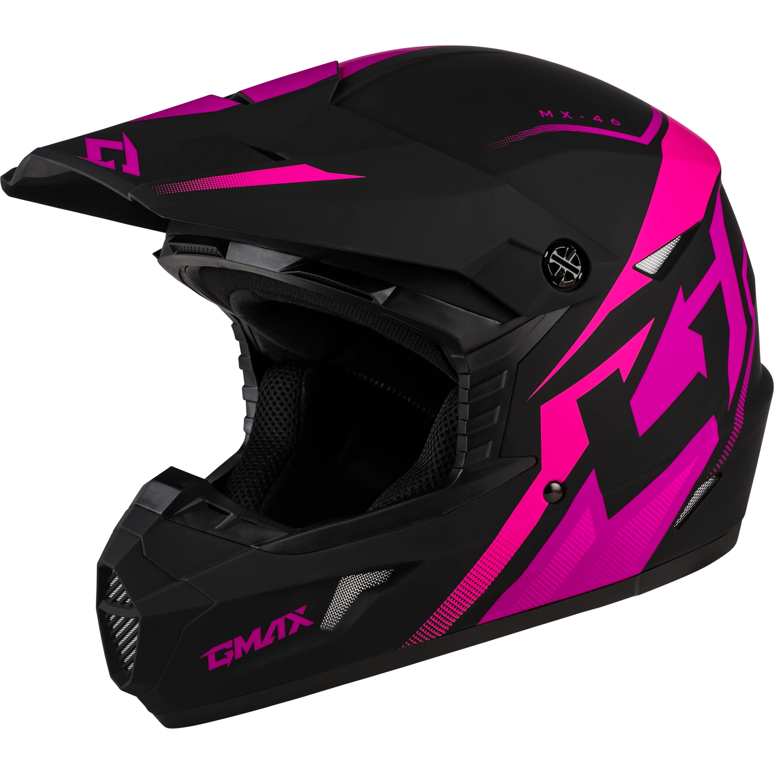 Mx-46 Compound Helmet Matte Black/Pink Xl