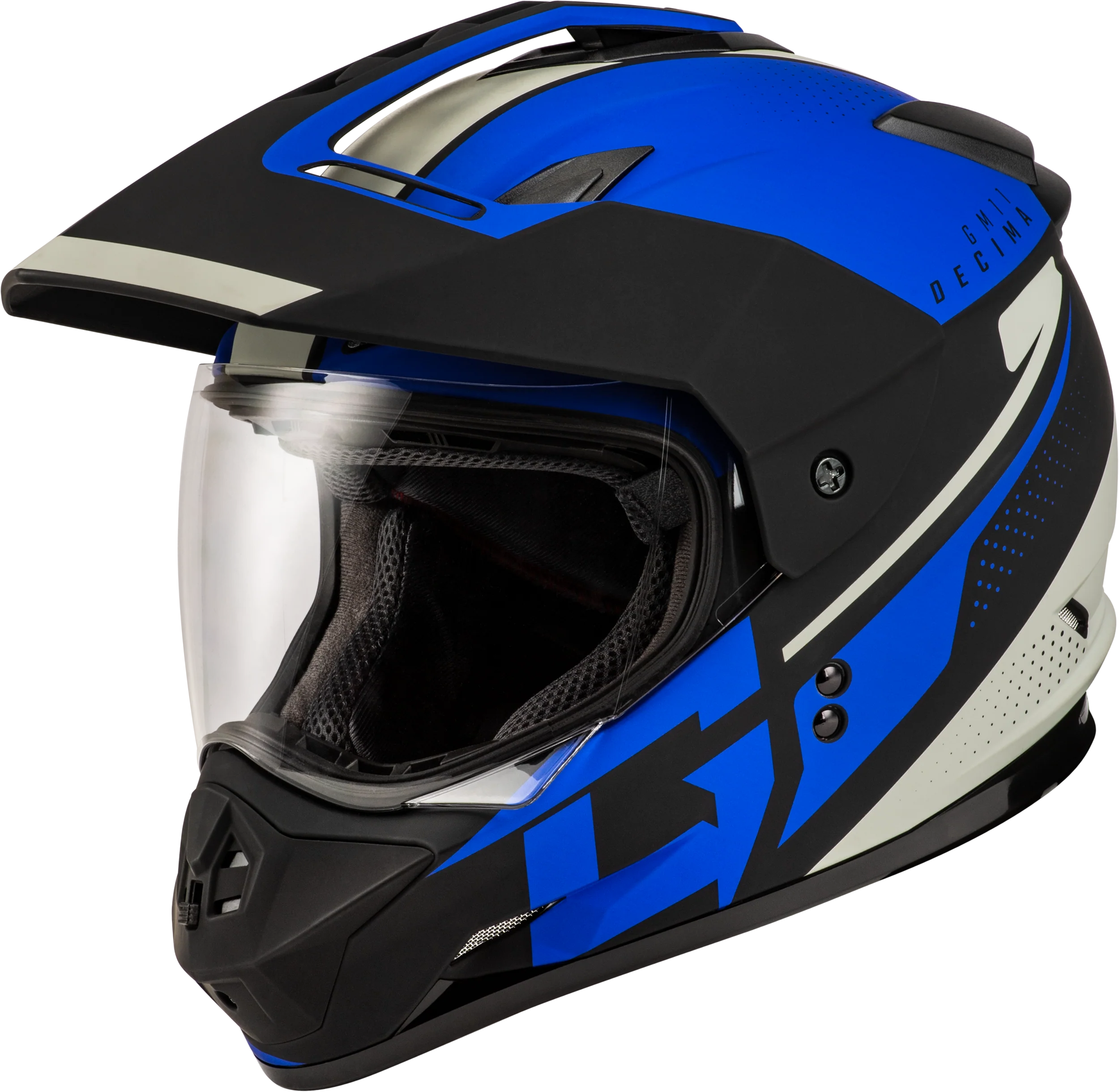 Gm-11 Decima Helmet Matte Black/Blue 2x