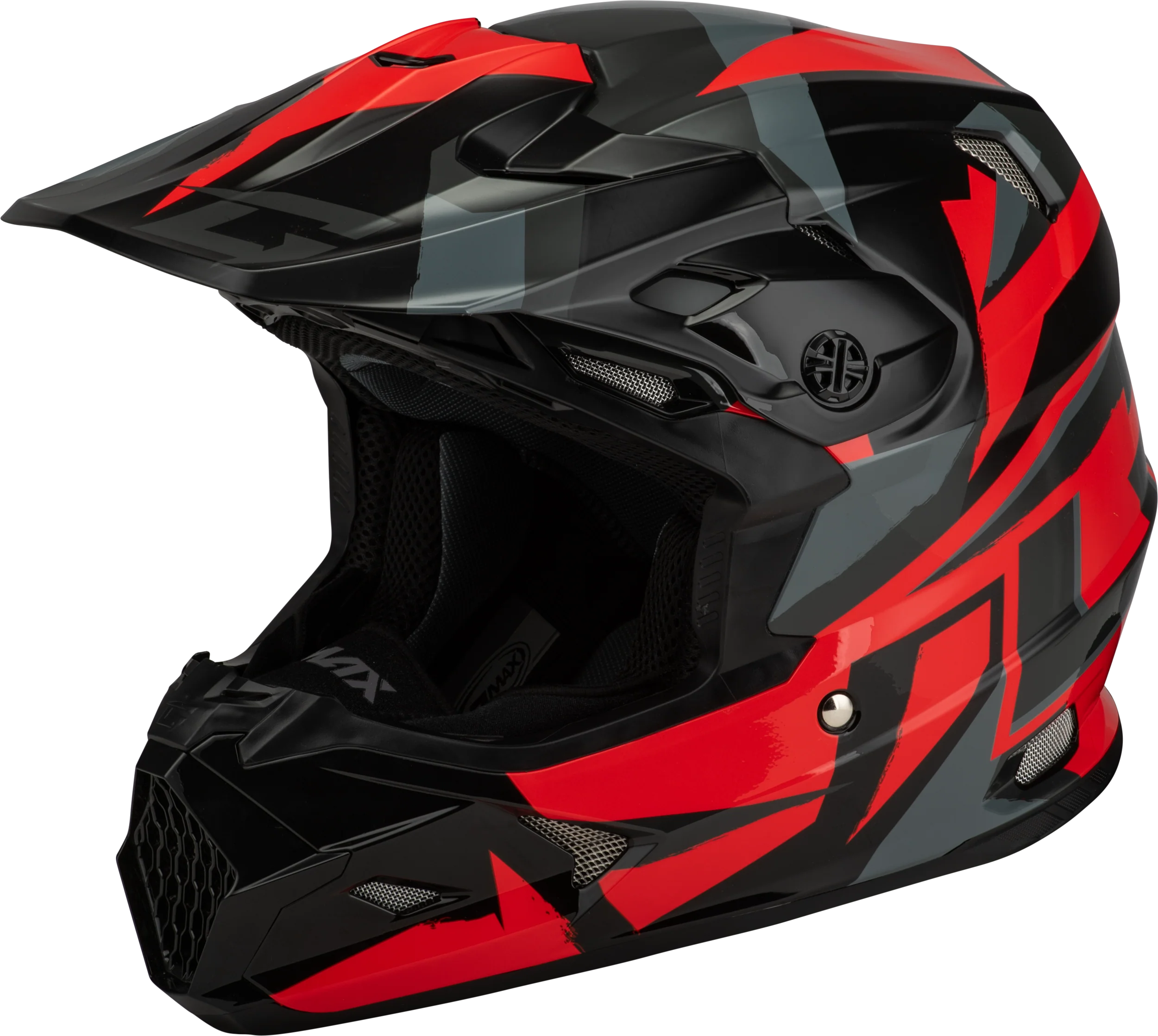 Mx-96s Splinter Helmet Black/Red Xs