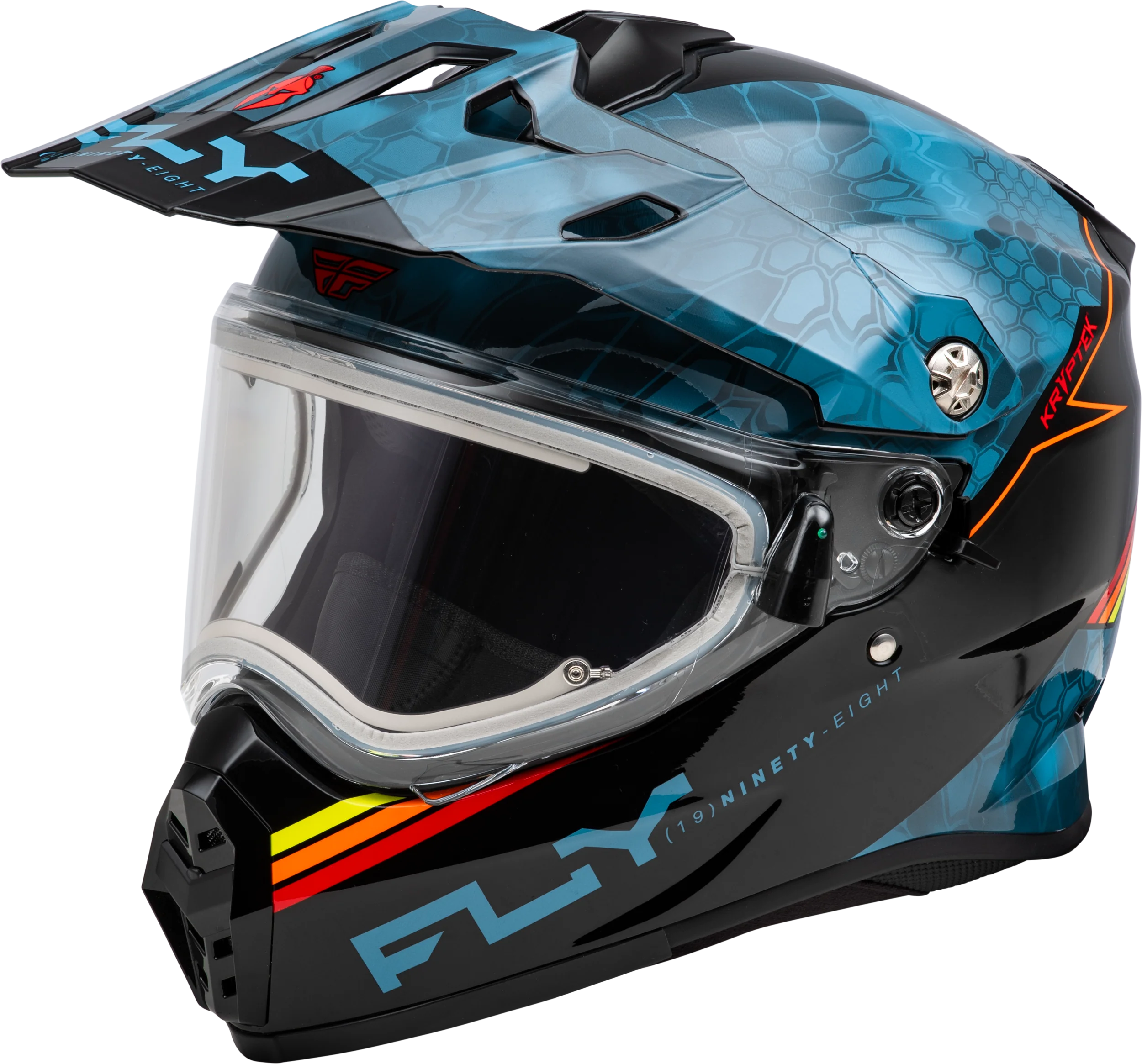 Trekker Cw Conceal Helmet Elec Shld Slate/Black/Red Sm