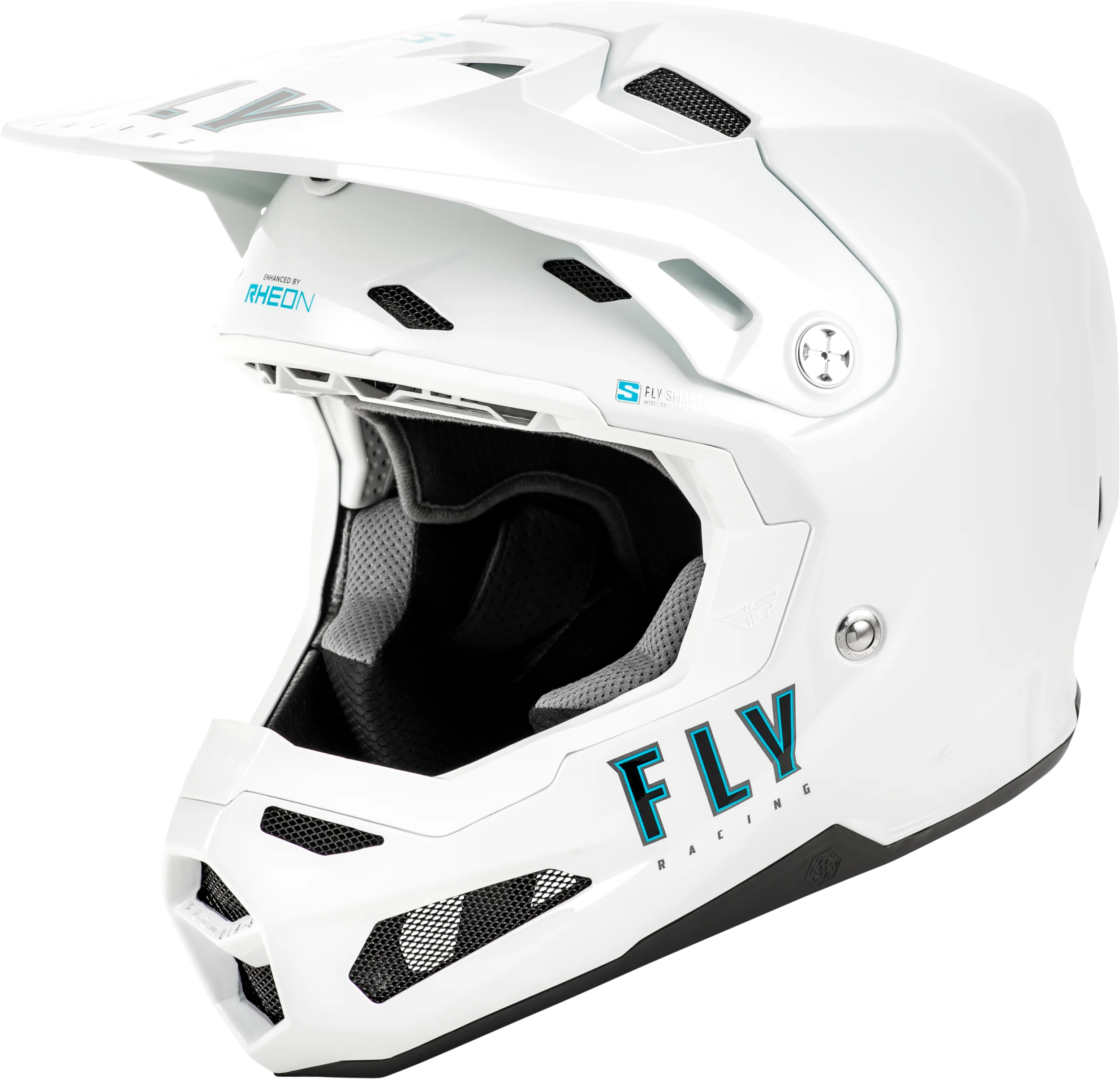 Youth Formula S Carbon Solid Helmet White Yl