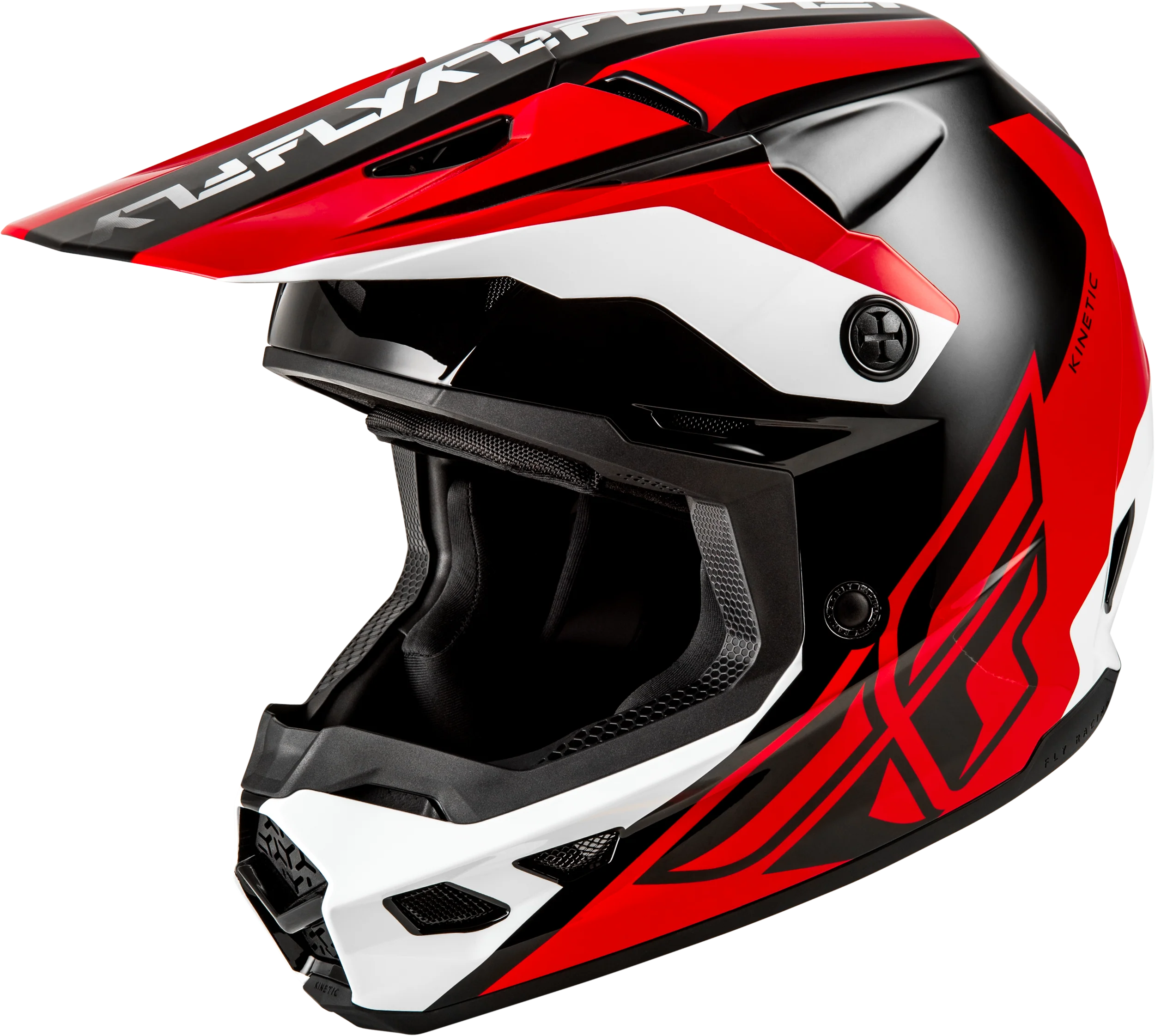 Kinetic Crest Helmet Red/Black/White Md