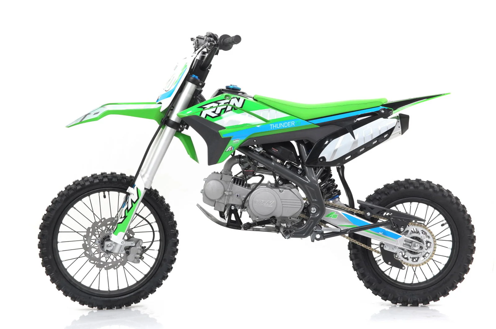 Apollo Thunder T40 140cc Dirt Bike, 4-Speed Manual, 17/14 inch Wheels, Ages 12 and up - Image 7