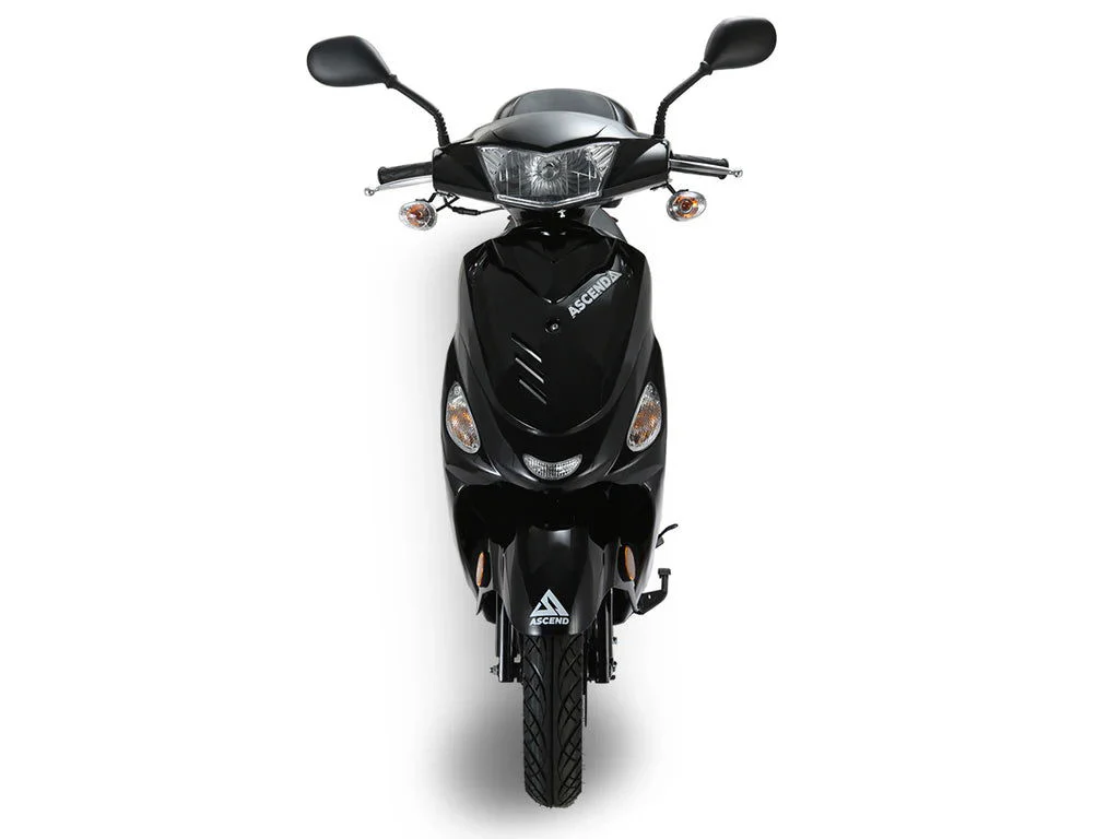 Ascend R-2 50cc Street Scooter, Automatic, Front Disc Brake, LED Headlight, Trunk Included, 50 State Legal - Image 6