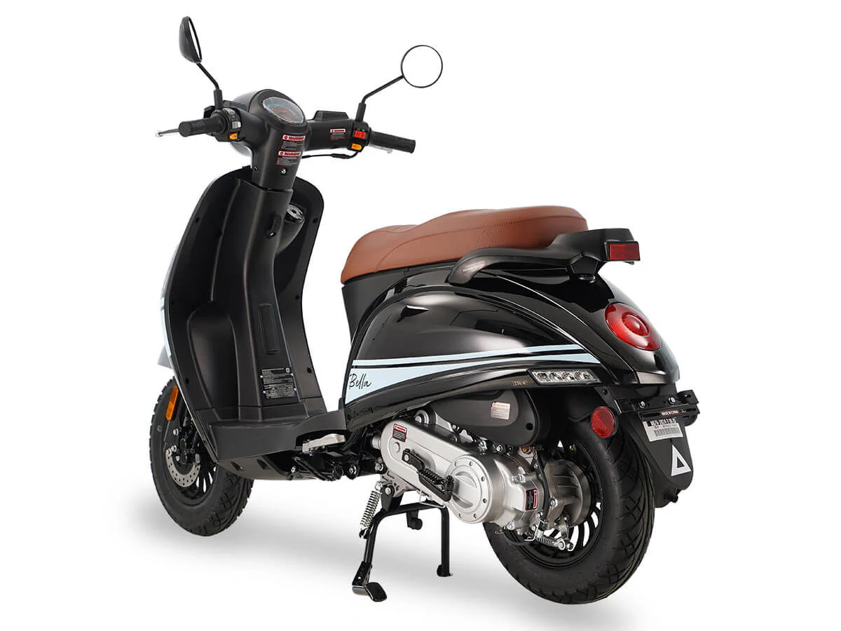 Bella 50cc Street Scooter, Automatic Shifting, 10 inch Aluminum Wheels, LED Lights - Image 10