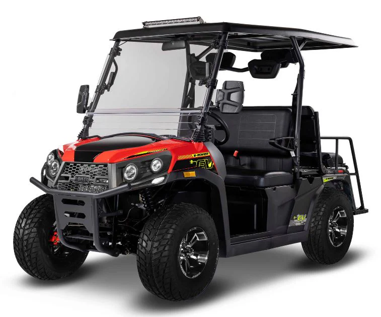 E-Rover Electric Golf Cart, Deluxe Alloy Wheels, Windshield Included - Image 4