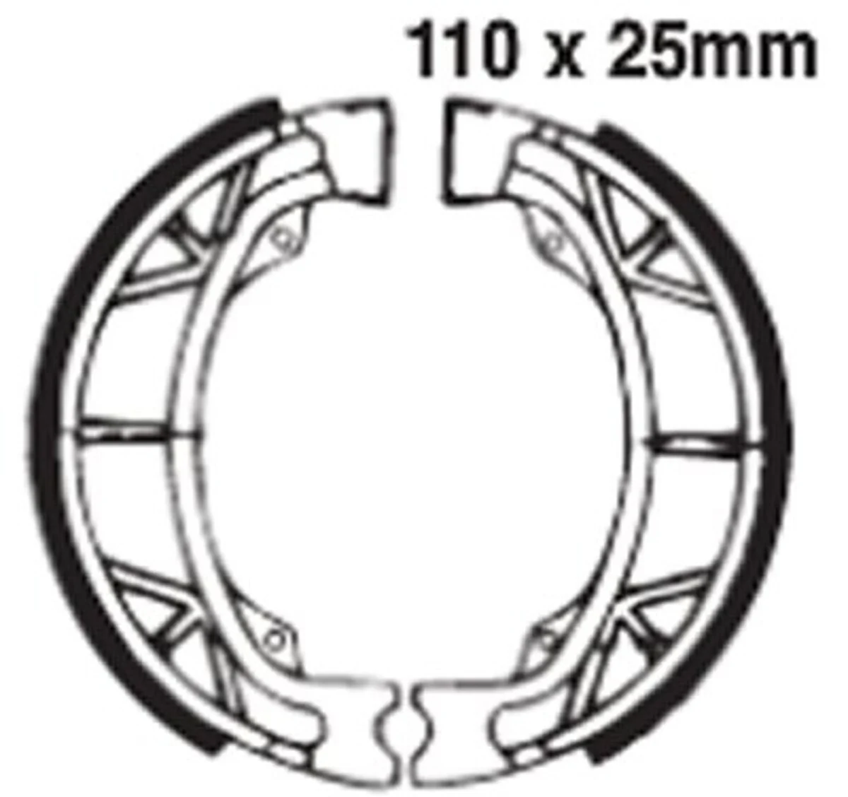 EBC Brakes 893 Brake Shoes 110x25mm - Image 2