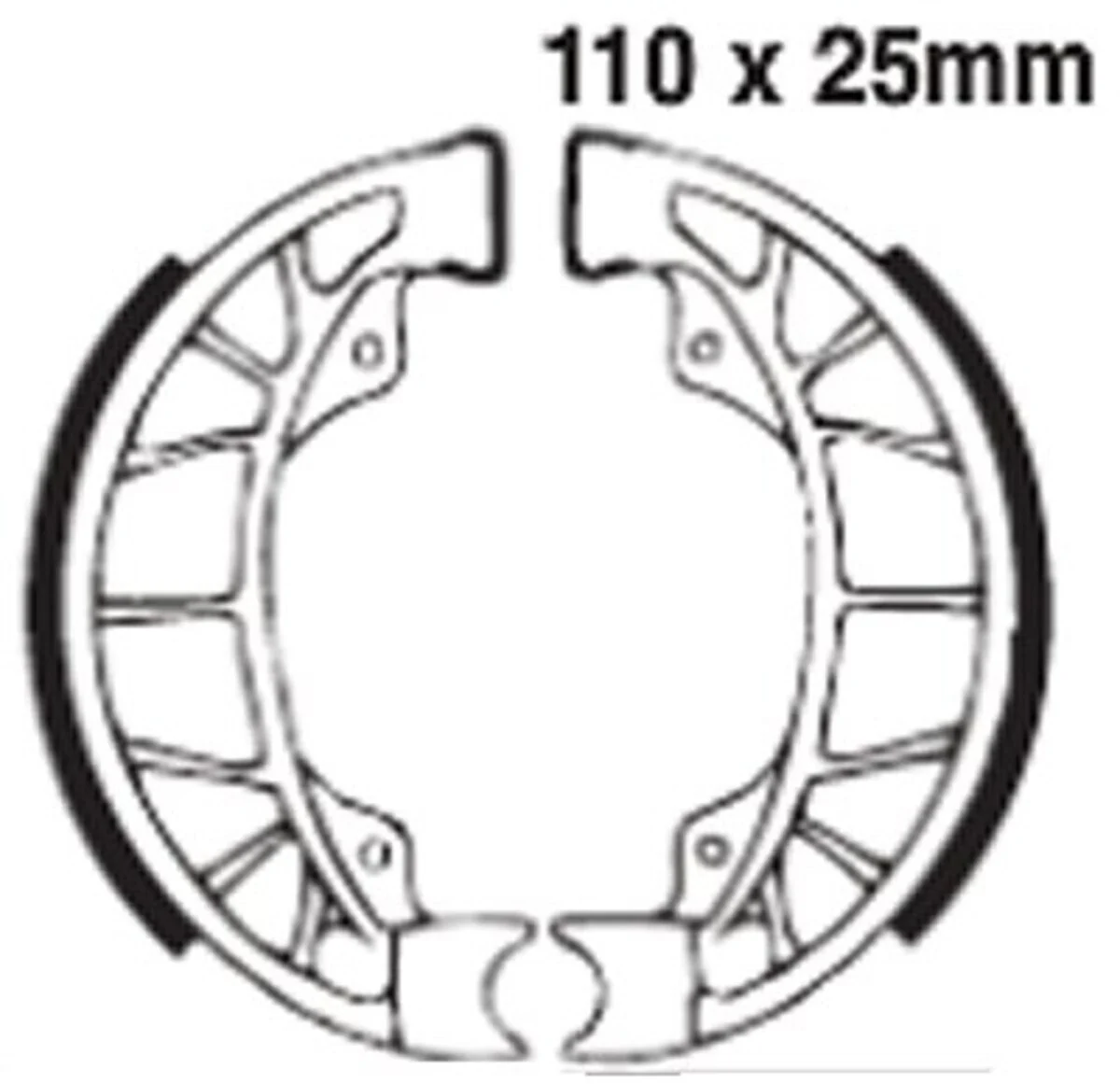 EBC Brakes 899 Brake Shoes 110x25mm - Image 2
