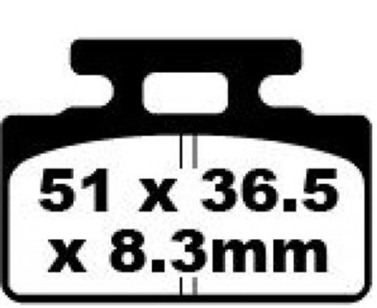 EBC Brakes SFA151 Scooter Brake Pads - Image 2
