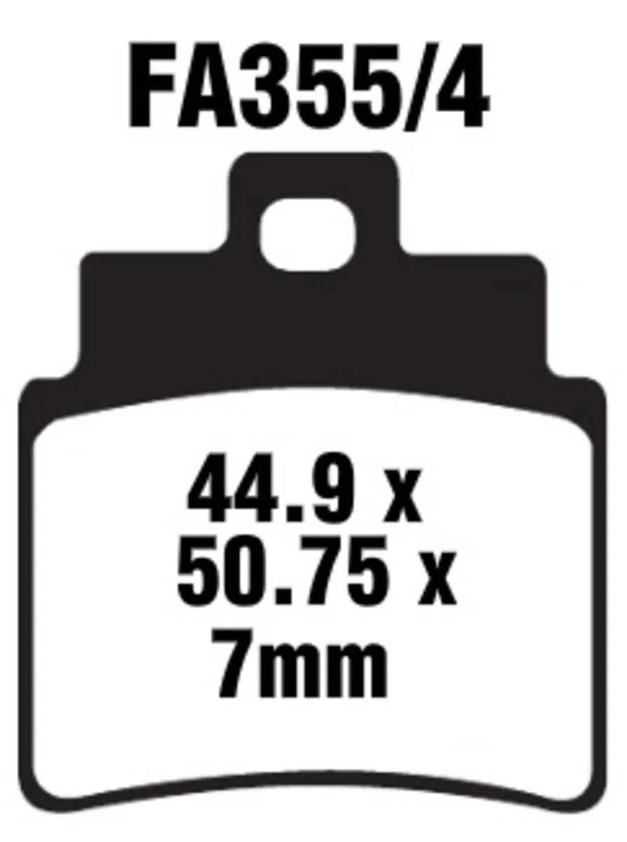 EBC Brakes SFA355/4HH Sintered Brake Pads - Image 2