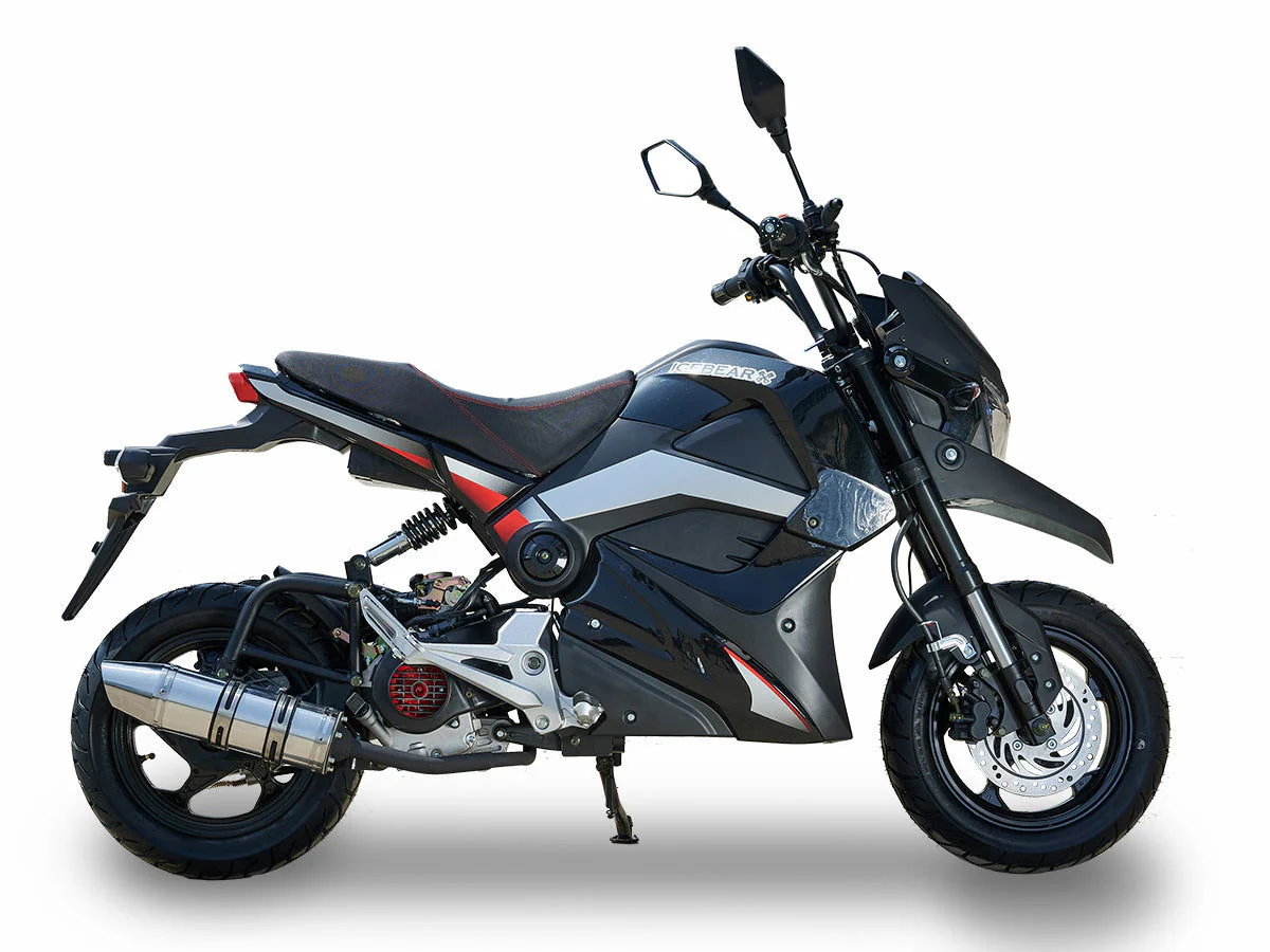 Evader 50cc Motorcycle, Automatic, Front Disc Brake, 12-inch Alloy Wheels - Image 7