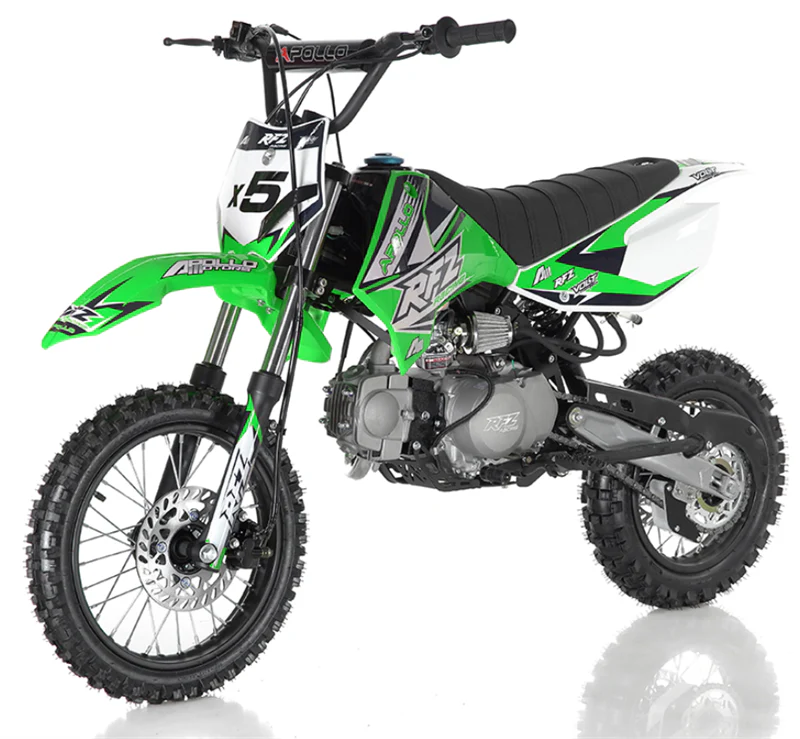 Apollo 125cc X5 Dirt Bike, 4-Speed Manual, 14/12 inch Wheels, Age 8 and up - Image 4