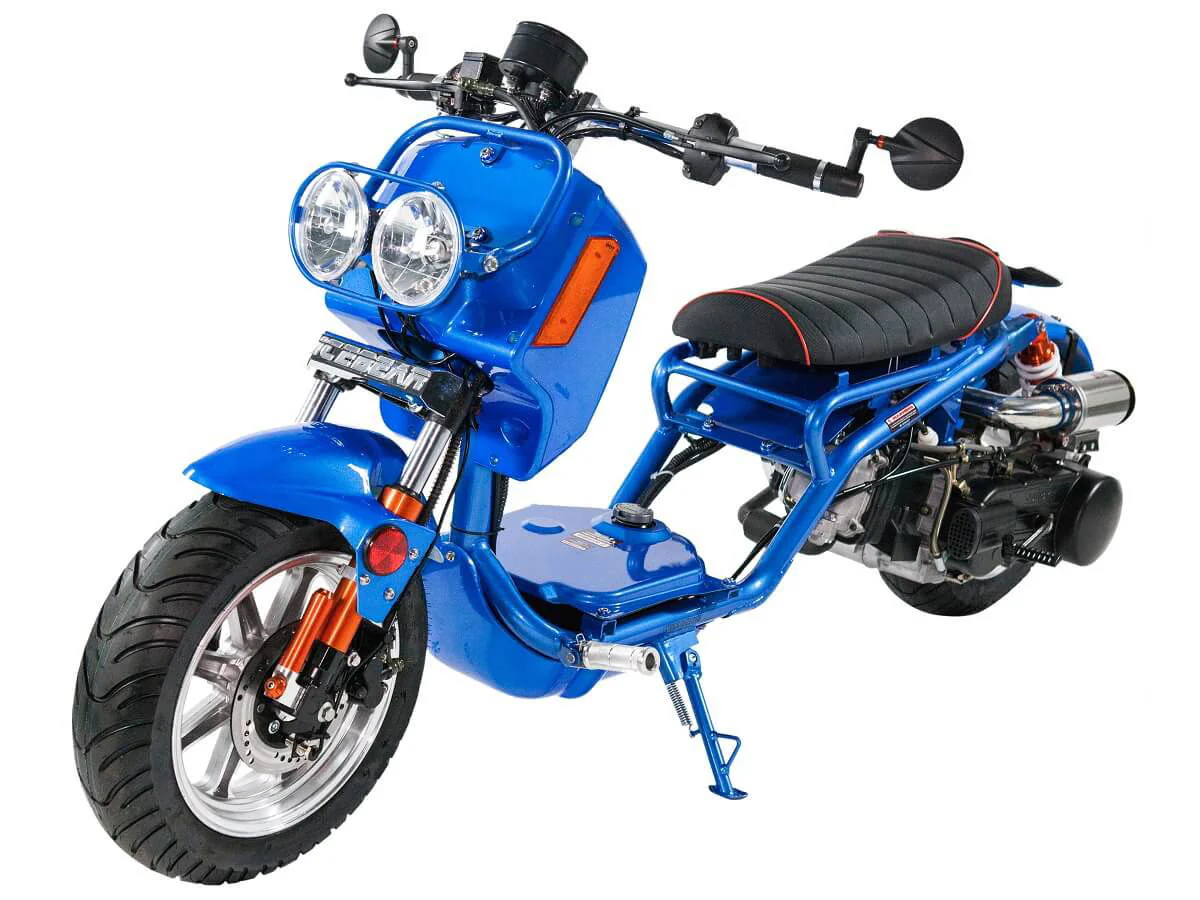 Maddog Gen IV 150cc Street Scooter, Automatic, Front Disc Brake, 12 inch Aluminum Wheels, LED Lights, Digital Speedometer, 50 State Legal - Image 3