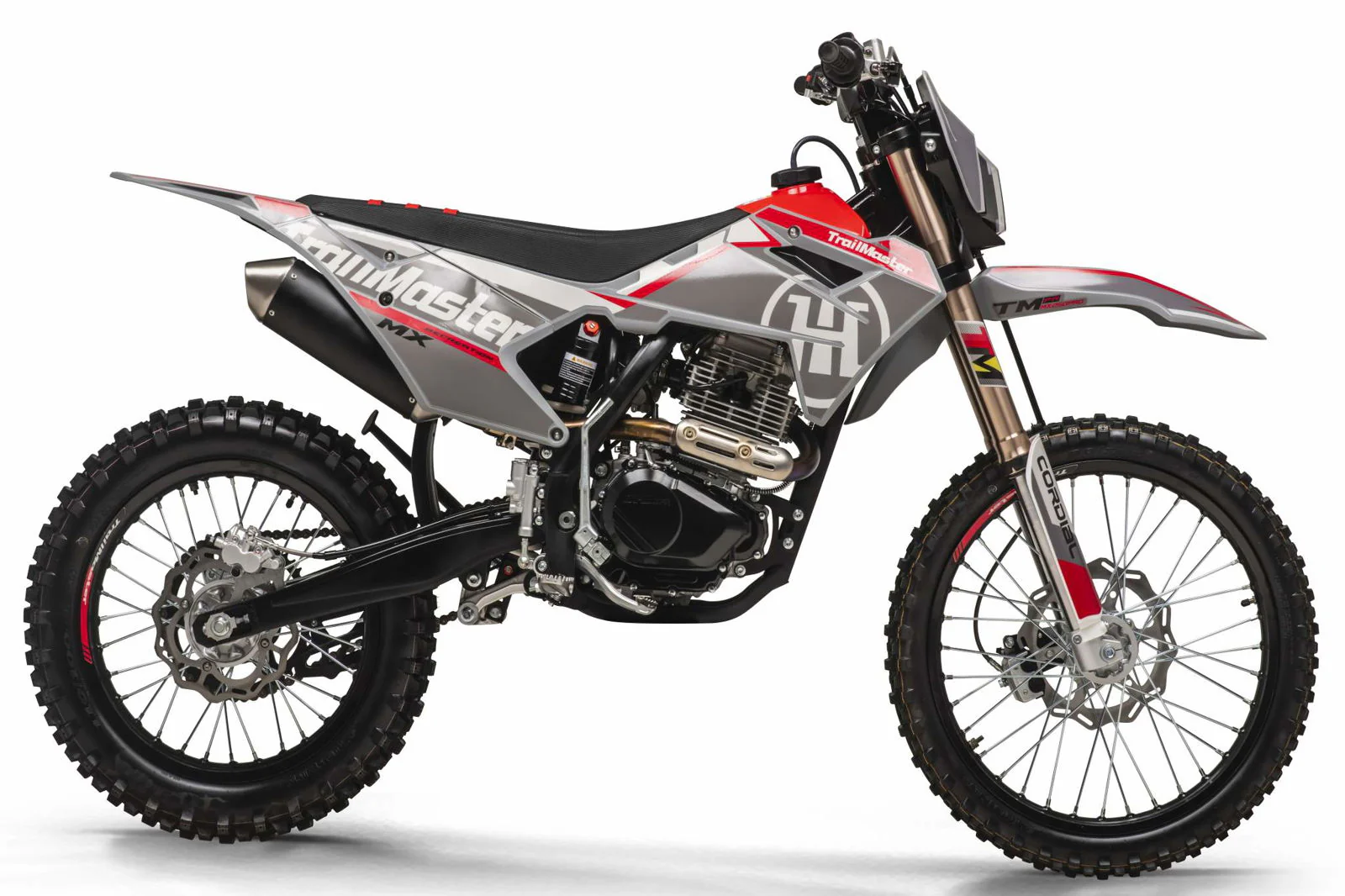 TrailMaster MX250-Pro Dirt Bike, 5-Speed Manual, Dual Disc Brakes, Electric Start (21/18) Wheels - Image 14