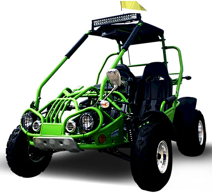 TrailMaster 200 XRX Deluxe Buggy Go Kart, Alloy Wheels, Lights, Turn Signals - Image 6