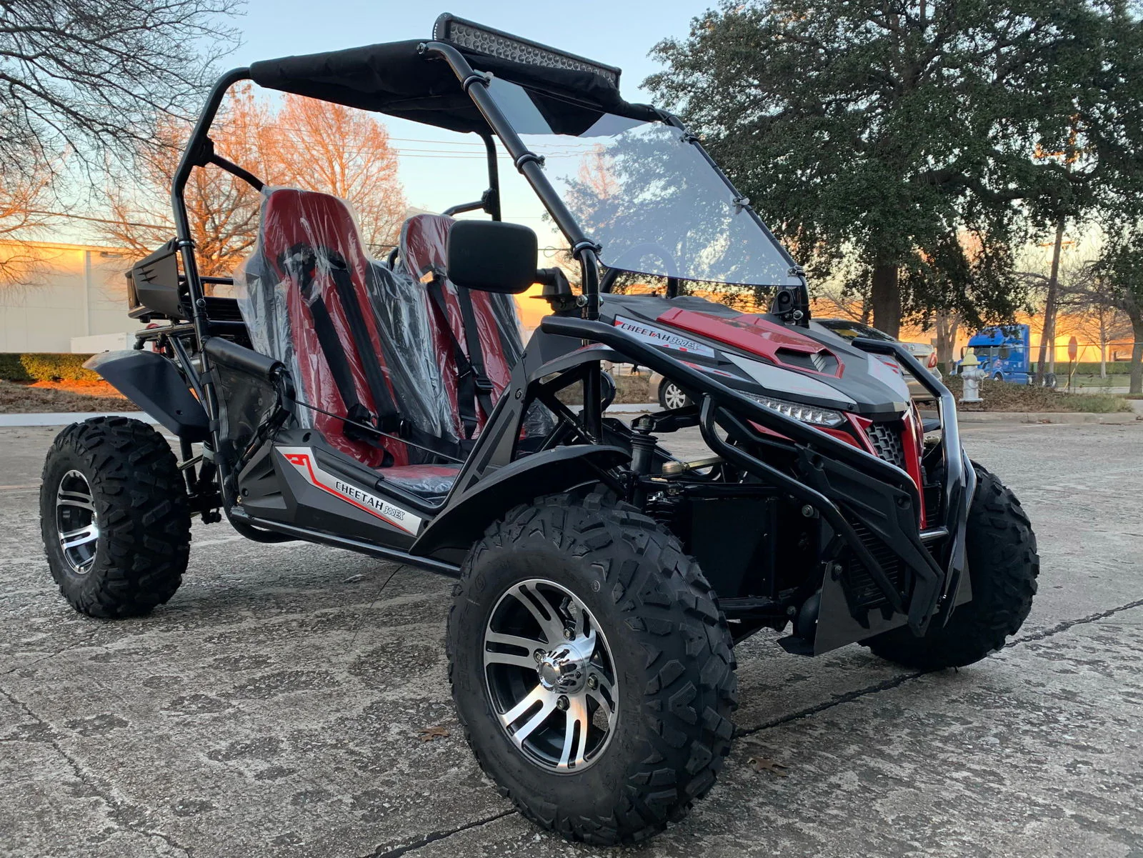 TrailMaster Cheetah 300EX EFI Deluxe UTV Go Kart, Shaft Drive, Liquid Cooled CVT Auto with Reverse - Image 4