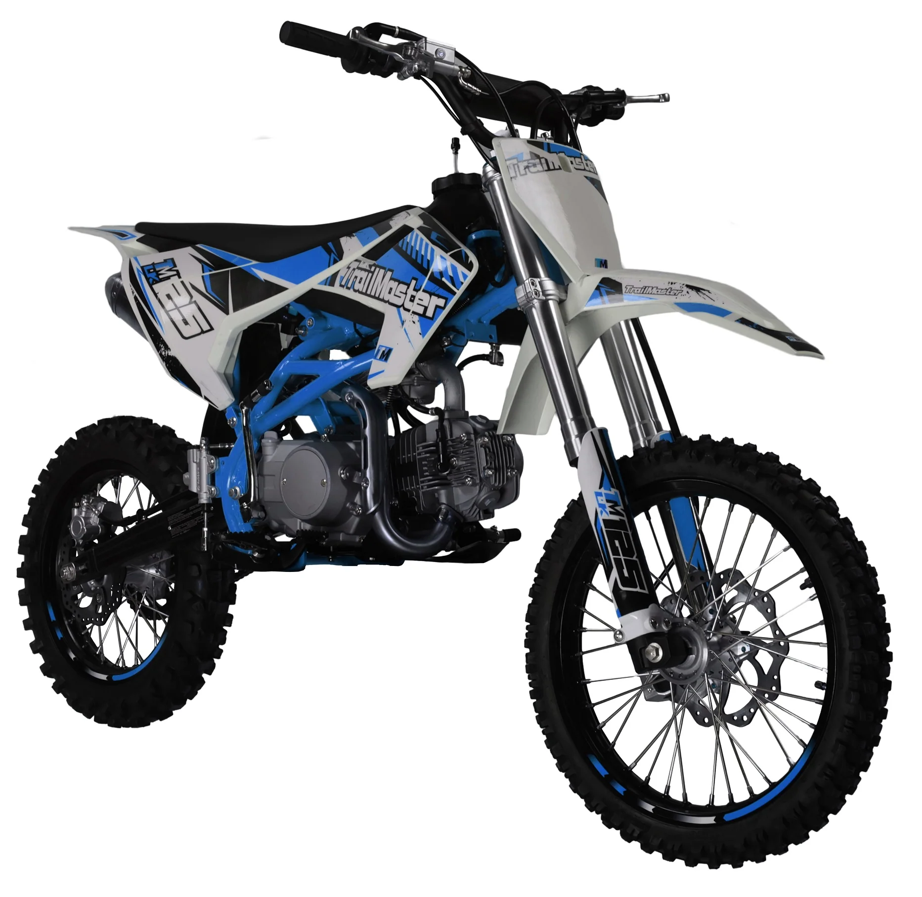 TrailMaster LK125 Pro Series Dirt Bike, Electric Start, 4-Speed Manual, Dual Disc Brakes, (17/14) Wheels - Image 4