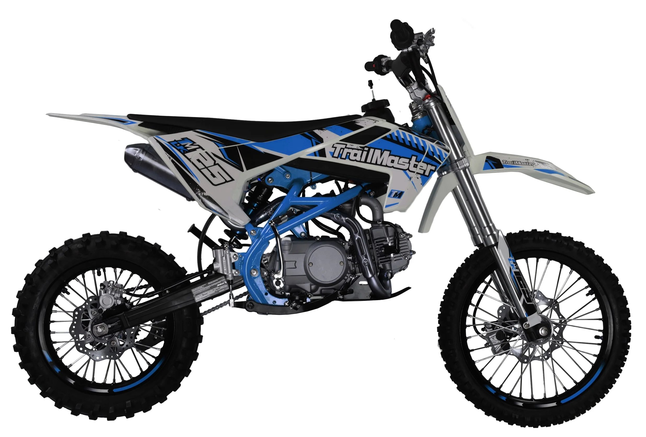 TrailMaster LK125 Pro Series Dirt Bike, Electric Start, 4-Speed Manual, Dual Disc Brakes, (17/14) Wheels - Image 8